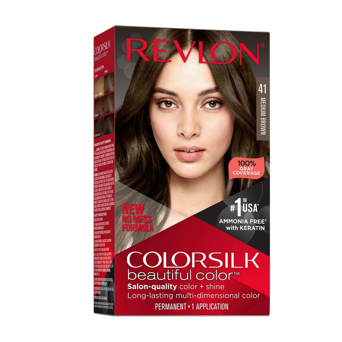 Revlon ColorSilk Hair Colour, 41 Medium Brown