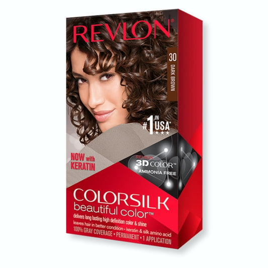 Revlon ColorSilk Hair Colour, 30 Dark Brown