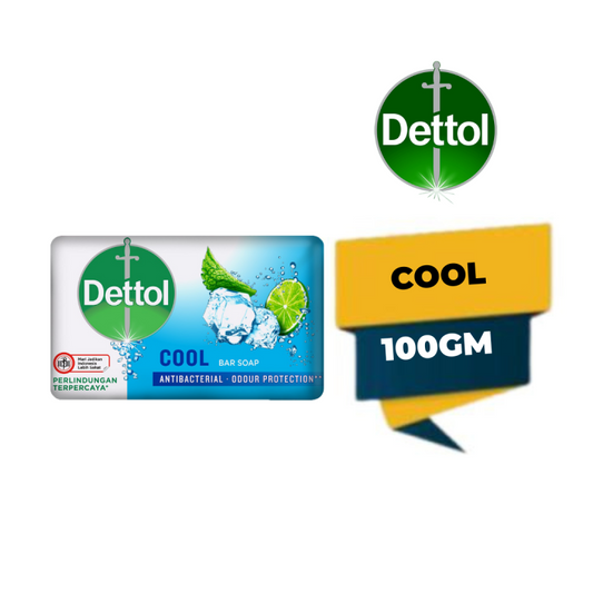Dettol Antibacterial Bar Soap, Cool, 100 g