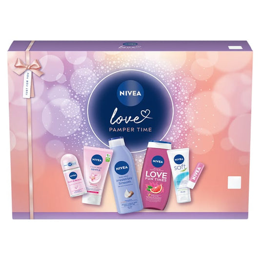 NIVEA Pamper Time Gift Set, 6-Piece