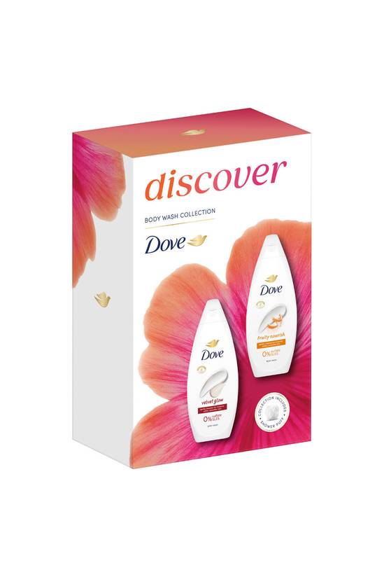 Dove Fruity & Velvet Body Wash Gift Set, 3 x 225 mL